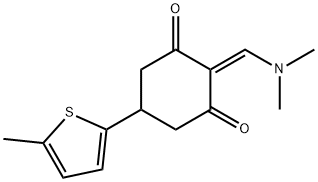 2-[(二甲基氨基)亚甲基]-5-(5-甲基-2-噻吩)环己烷-1,3-二酮, 1428139-30-3, 结构式