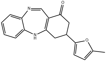 3-(5-methyl-2-furyl)-2,3,4,5-tetrahydro-1H-dibenzo[b,e][1,4]diazepin-1-one Structure