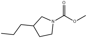 1-Pyrrolidinecarboxylic  acid,  3-propyl-,  methyl  ester,142819-46-3,结构式