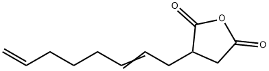(2,7-オクタジエン-1-イル)こはく酸  無水物 化学構造式