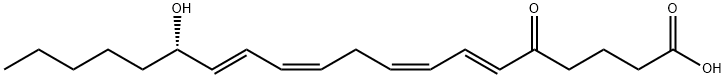 5-oxo-15-hydroxy-6,8,11,13-eicosatetraenoic acid Structure