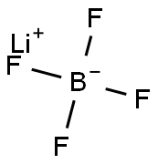 テトラフルオロほう酸リチウム 化学構造式