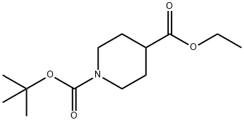 N-Boc-4-哌啶甲酸乙酯,142851-03-4,结构式