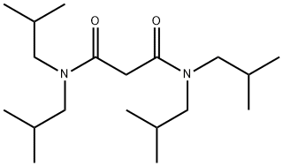N,N,N'',N''-TETRAISOBUTYL-MALONAMIDE 化学構造式