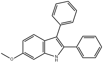 6-methoxy-2,3-diphenyl-1H-indole 结构式