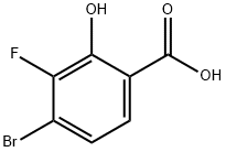 4-溴-3-氟-2-羟基苯甲酸, 1429321-82-3, 结构式