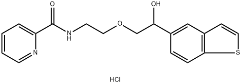1-(벤조(b)티오펜-5-일)-2-(1-(니코티노일아미노)에톡시)에탄올염산염