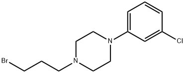 Piperazine, 1-(3-broMopropyl)-4-(3-chlorophenyl)- Struktur