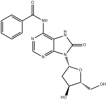 N6-BENZOYL-8-HYDROXY-2'-DEOXYADENOSINE 结构式