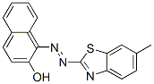 1-[(6-methylbenzothiazol-2-yl)azo]-2-naphthol Structure