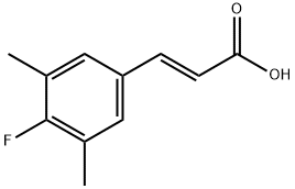 4-Fluoro-3,5-dimethylcinnamic acid Struktur