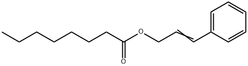 (2E)-3-Phenyl-2-propenyl octanoate Structure