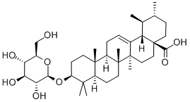 3β-(β-D-Glucopyranosyloxy)urs-12-en-28-oic acid 结构式