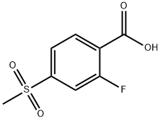 2-氟-4-甲砜基苯甲酸,142994-04-5,结构式