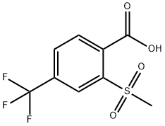 2-METHYLSULFONYL-4-TRIFLUOROMETHYL BENZOIC ACID Structure