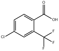 4-クロロ-2-(トリフルオロメチル)安息香酸 化学構造式