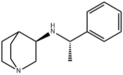 (S)-N-((R)-1-phenylethyl)quinuclidin-3-aMine, 142999-60-8, 结构式