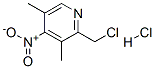 2-氯甲基-3,5-二甲基-4-硝基-吡啶盐酸盐 结构式