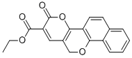 3-OXO-3H,12H-4,11-DIOXA-CHRYSENE-2-CARBOXYLIC ACID ETHYL ESTER 结构式