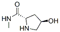 2-Pyrrolidinecarboxamide,4-hydroxy-N-methyl-,(2S-trans)-(9CI) 结构式