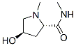 2-Pyrrolidinecarboxamide,4-hydroxy-N,1-dimethyl-,(2S-trans)-(9CI) 结构式