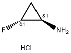 (1R,2R)-2-fluorocyclopropanamine hydrochloride 化学構造式