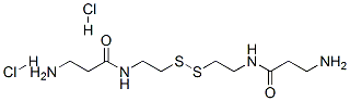 N,N'-(dithiodiethylene)bis[3-aminopropionamide] dihydrochloride Struktur