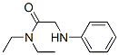 2-アニリノ-N,N-ジエチルアセトアミド 化学構造式