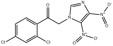 Ethanone,  1-(2,4-dichlorophenyl)-2-(4,5-dinitro-1H-imidazol-1-yl)- 结构式
