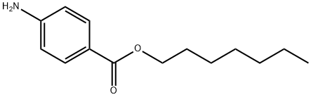 4-氨基苯甲酸庚酯 结构式