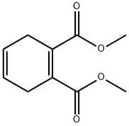 1,4-シクロヘキサジエン-1,2-ジカルボン酸ジメチル 化学構造式