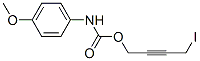 4-Methoxyphenylcarbamic acid 4-iodo-2-butynyl ester 结构式