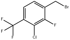 3-Chloro-2-fluoro-4-(trifluoromethyl)benzylbromide 结构式