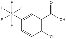 2-クロロ-5-(ペンタフルオロ硫黄)安息香酸 化学構造式