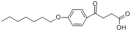 4-[4-(HEPTYLOXY)PHENYL]-4-OXOBUTANOIC ACID 化学構造式