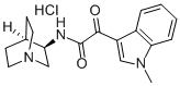 (R)-N-(1-AZABICYCLO[2.2.2]OCT-3-YL)-2-(1-METHYL-1H-INDOL-3-YL)-2-(1-METHYL-1H-INDOL-3-YL)-2-OXOACETAMIDE HYDROCHLORIDE 化学構造式