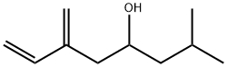 2-メチル-6-メチレン-7-オクテン-4-オール 化学構造式