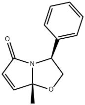 (3S-CIS)-(+)-2,3-DIHYDRO-7A-METHYL-3-PHENYLPYRROLO[2,1-B ]OXAZOL-5(7A H)-ONE Structure
