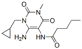 Pentanamide,  N-[6-amino-1-(cyclopropylmethyl)-1,2,3,4-tetrahydro-3-methyl-2,4-dioxo-5-pyrimidinyl]- Structure