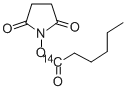 HEXANOIC ACID-N, N-HYDROXYSUCCINIMIDE ESTER, [1-14C],143152-78-7,结构式