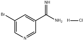 3-Pyridinecarboximidamide, 5-bromo-, hydrochloride (1:1)|5-溴吡啶-3-甲脒盐酸盐