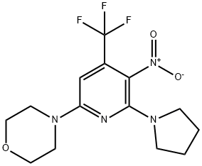 4-(5-Nitro-6-pyrrolidin-1-yl-4-trifluoromethyl-pyridin-2-yl)-morpholine|