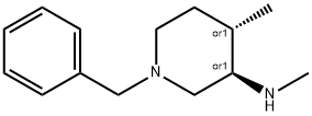 (3R,4S)-REL-N,4-二甲基-1-苄基-3-哌啶胺 结构式