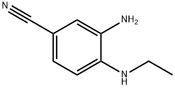3-氨基-4-(乙氨基)苯甲腈,143174-02-1,结构式