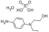 N-ETHYL-N-(2-HYDROXYETHYL)-P-PHENYLENEDIAMINE SULFATE MONOHYDRATE, 143174-03-2, 结构式