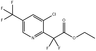 Ethyl 2-(3-chloro-5-(trifluoromethyl)pyridin-2-yl)-2,2-difluoroacetate Struktur
