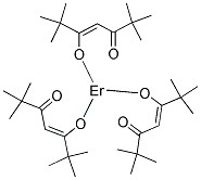 ERBIUM TRIS(2,2,6,6-TETRAMETHYL-3,5-HEPTANEDIONATE) Struktur