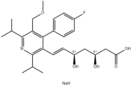 cerivastatin sodium,143201-12-1,结构式