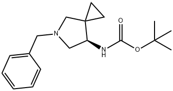 叔丁基(R)-(5-苄基-5-氮杂螺[2.4]庚-7-基)氨基甲酸, 1432056-70-6, 结构式