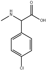 2-对氯苯基肌氨酸, 143209-97-6, 结构式